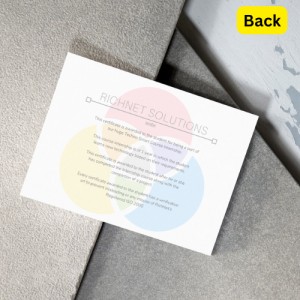 Technical Course Certificate Template (PPTX, Front & Back) - Image 2