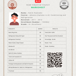 Diploma Certificate & Marksheet Template (PowerPoint) - Image 2